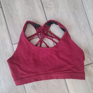 Lululemon burgundy sports bra